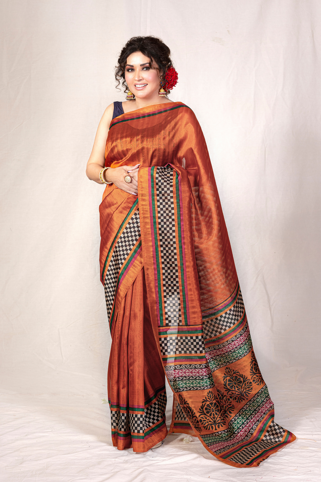 Noor Cottons | Honey Dew Sari