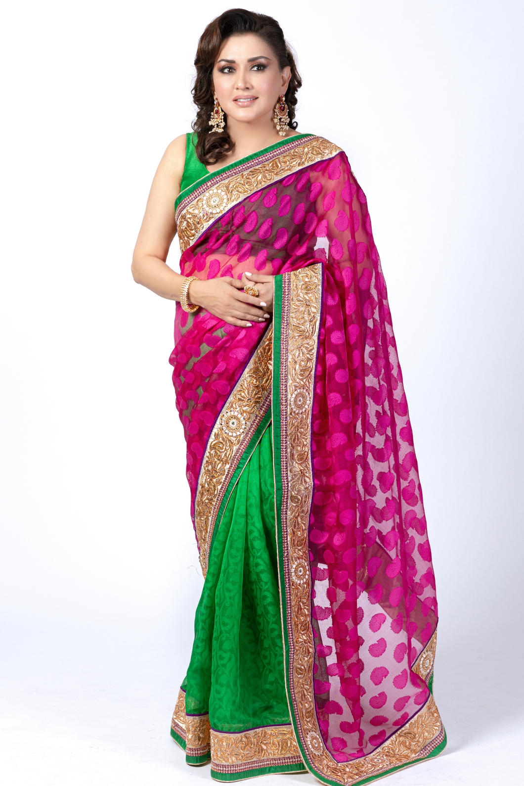 Noor Festive | Parakeet Sari