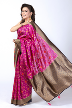 Load image into Gallery viewer, Calla Lily | Deep Magenta Sari
