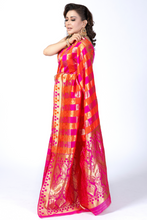 Load image into Gallery viewer, Noor Festive | Tangerine Showstopper Sari
